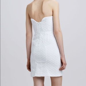 DVF Sahara White Strapless Dress
